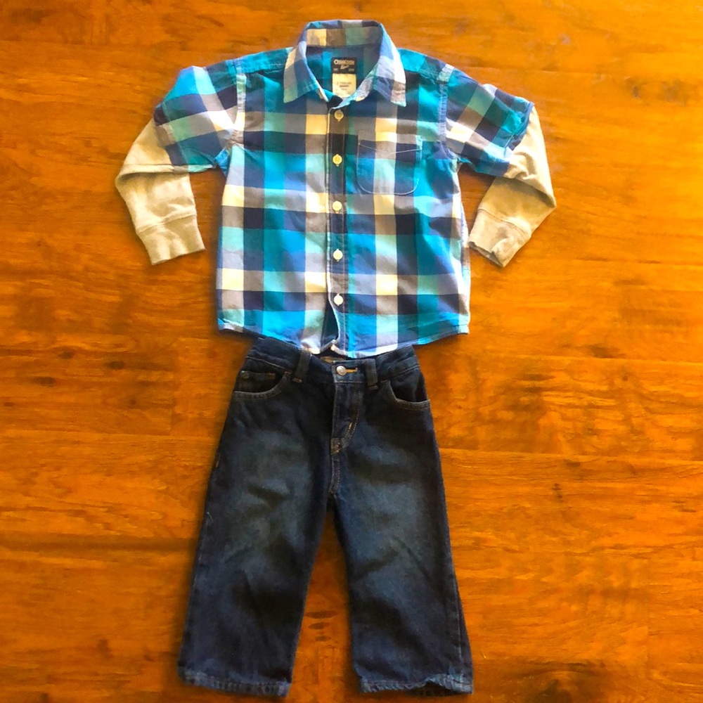 Boys long sleeve and Jeans